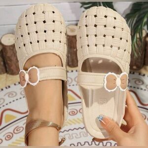 Women's Cream Slip-On Shoes